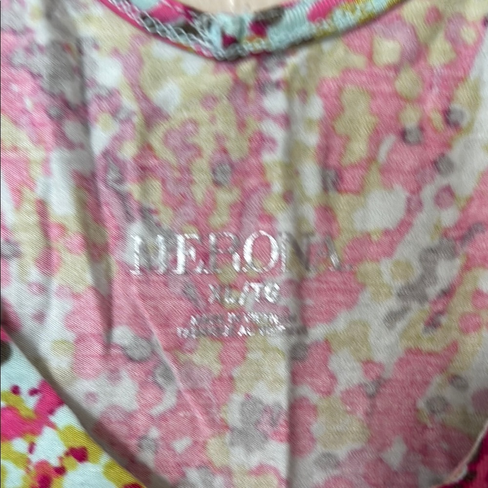 Floral Pink Sleeveless Women's Top - Picture 3 of 5